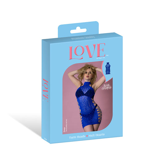 Magic Silk Seamless Dress Blue O/S by Magic Silk
