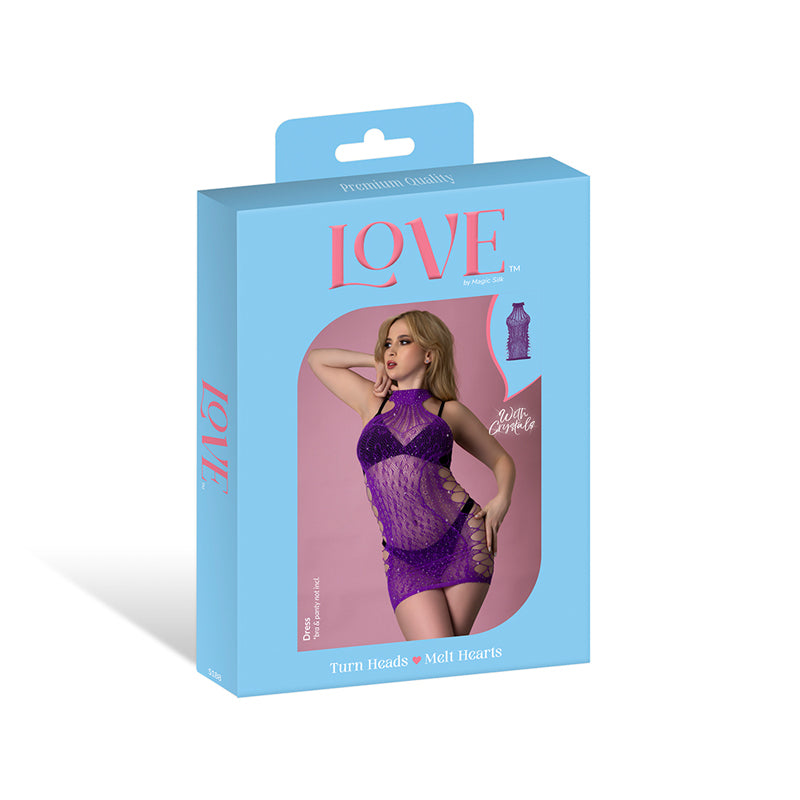 Magic Silk Seamless Dress Violet O/S by Magic Silk