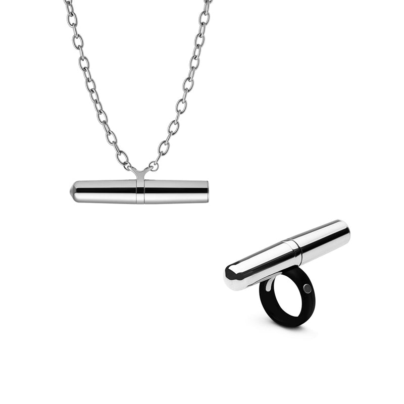 Crave Tease Collection (Necklace + Ring) Silver by Crave Innovations