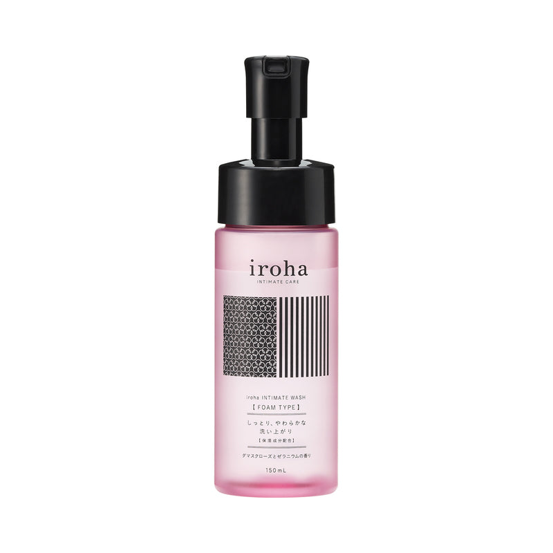 iroha Intimate Wash Foam Damask Rose and Geranium 5.07 oz. by TENGA USA, Inc