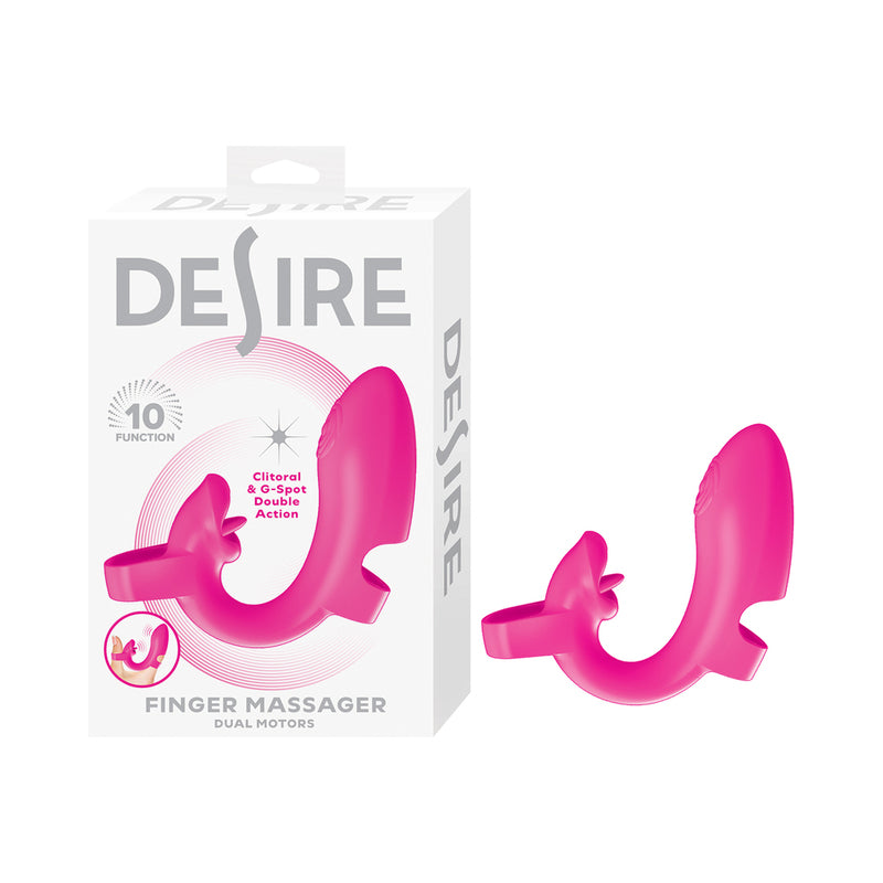Desire Finger Massager Pink by Nasstoys