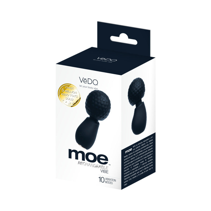 VeDO Moe Rechargeable Extra Mini Wand Black by Savvy Co.