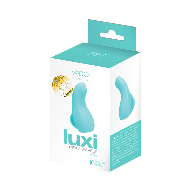 VeDO Luxi Rechargeable Clitoral Finger Vibe Turquoise by Savvy Co.