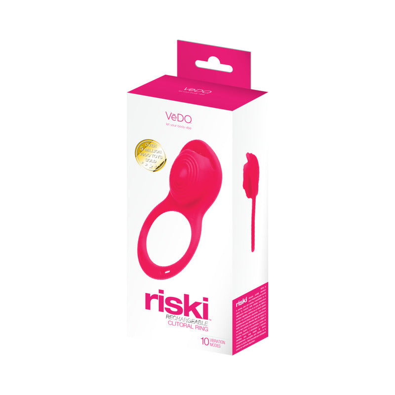 VeDO Riski Rechargeable Clitoral Vibe For Couples Pink by Savvy Co.