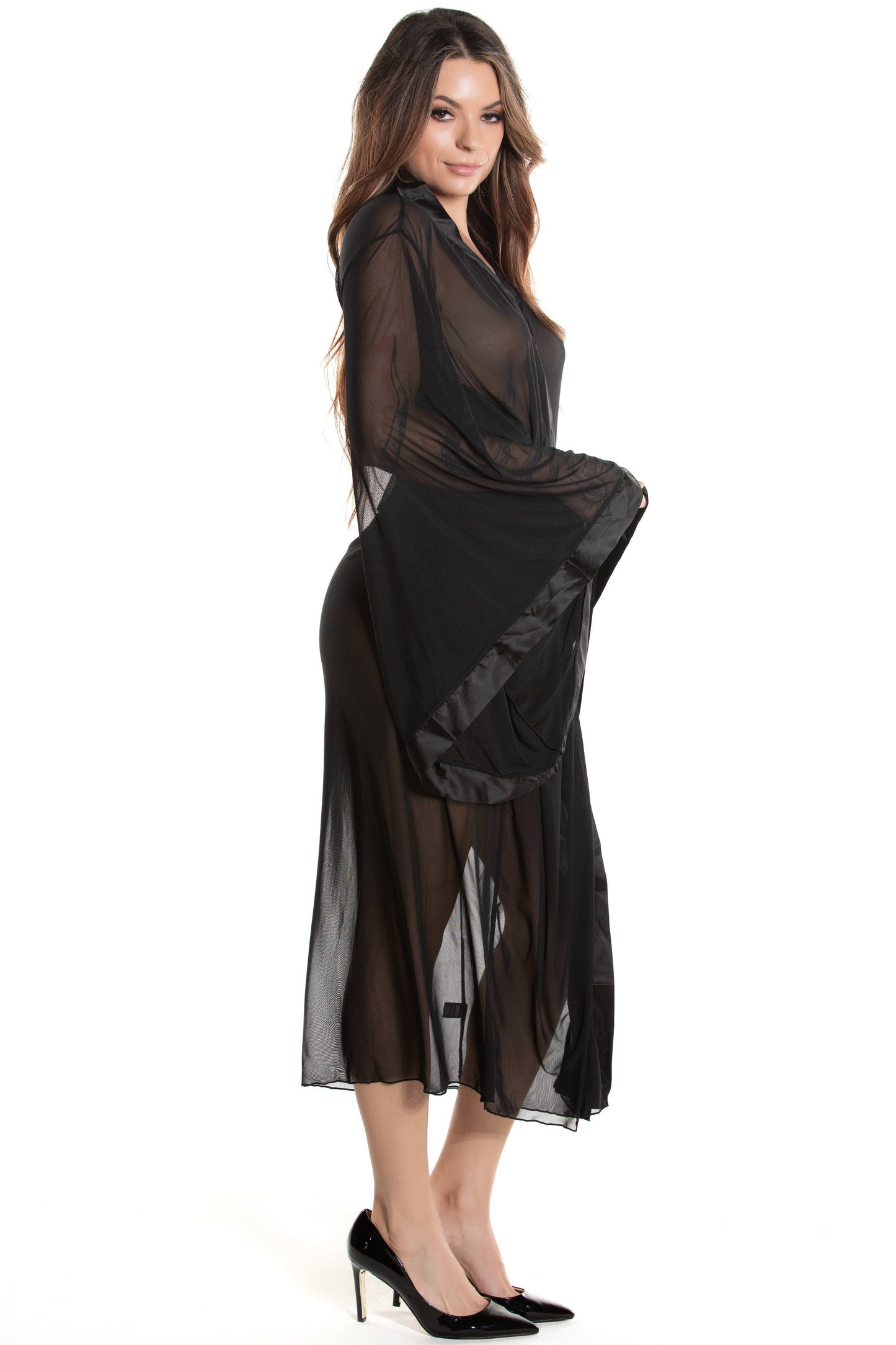 Long Mesh Robe by Midnight Ballerina