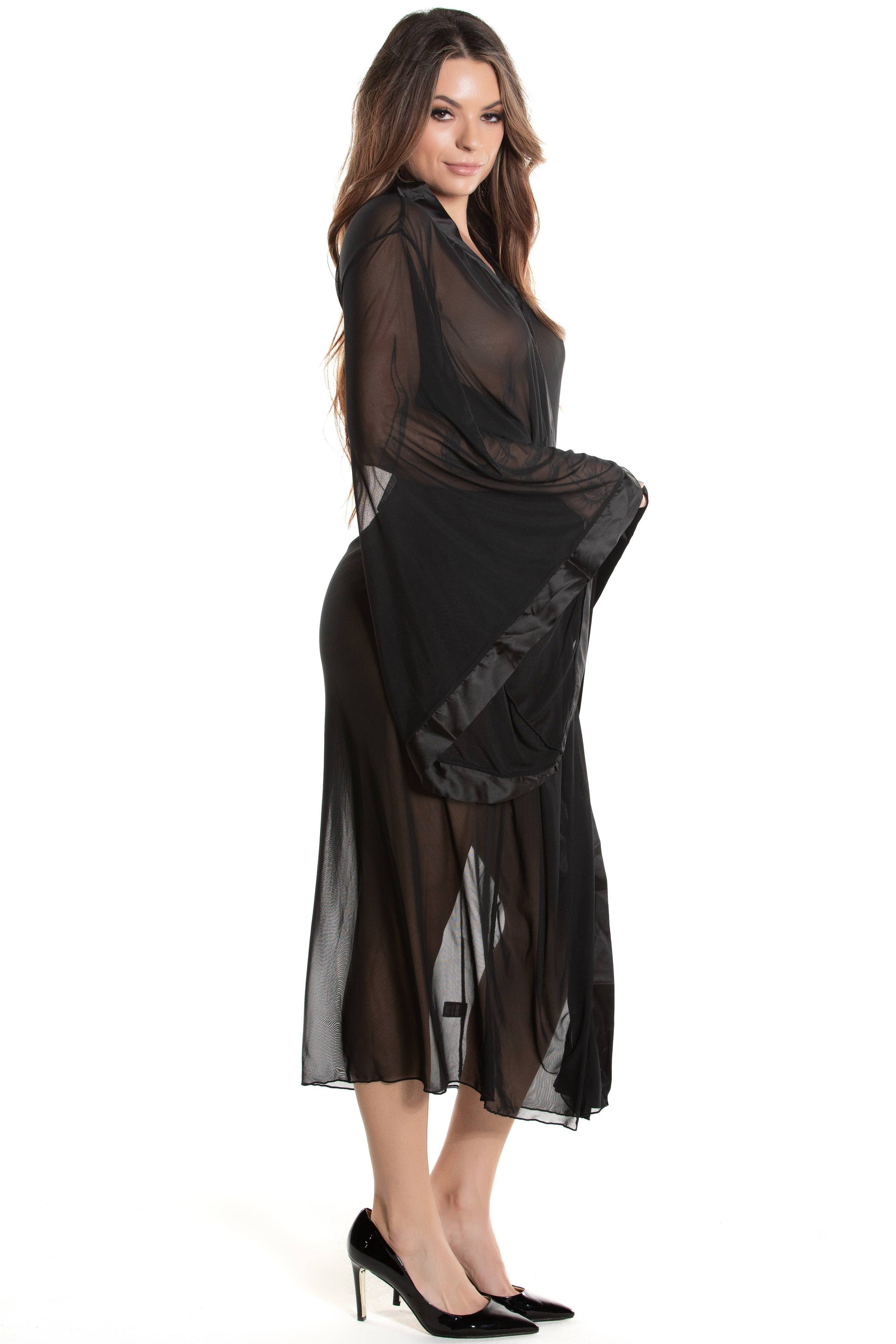 Long Mesh Robe by Midnight Ballerina