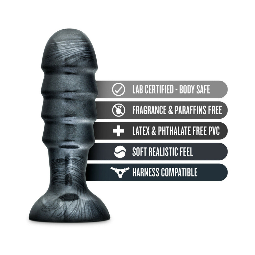 Jet Bruiser 7.5 in. Anal Plug Carbon Metallic Black by Blush