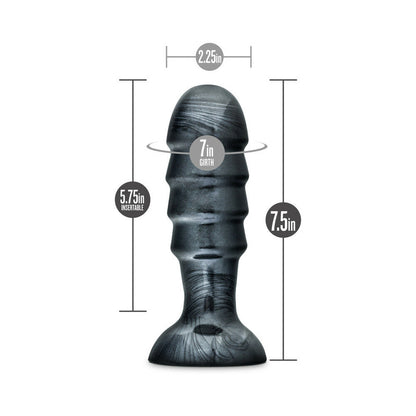 Jet Bruiser 7.5 in. Anal Plug Carbon Metallic Black by Blush