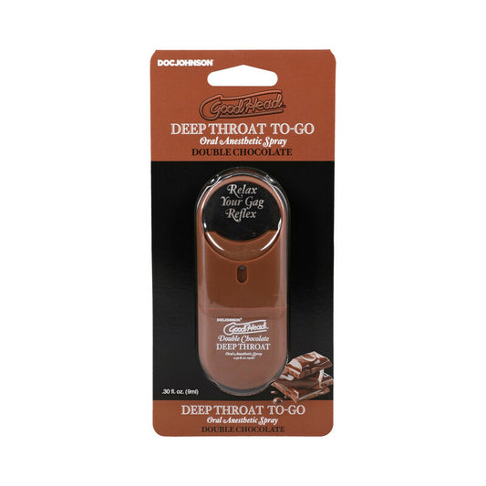 GoodHead Deep Throat Spray To-Go Double Chocolate .30 oz. by Doc Johnson