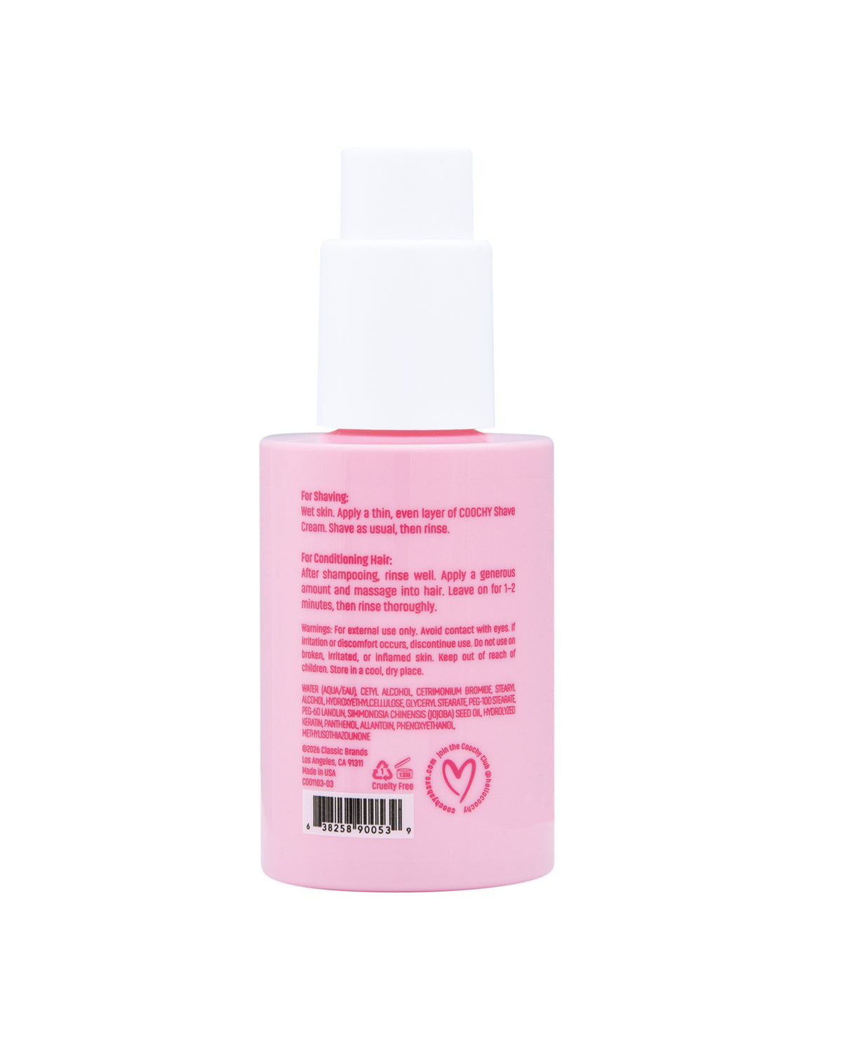 COOCHY Shave Cream - 3.4 oz Frosted Cake by Coochy