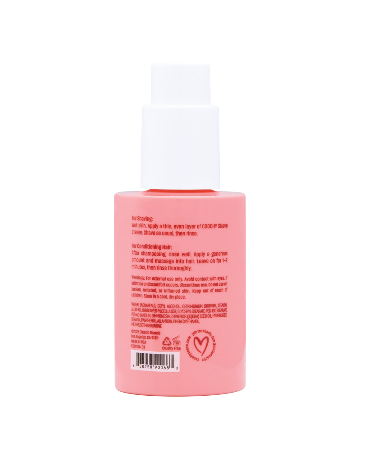 COOCHY Shave Cream - 3.4 oz Pear Berry by Coochy