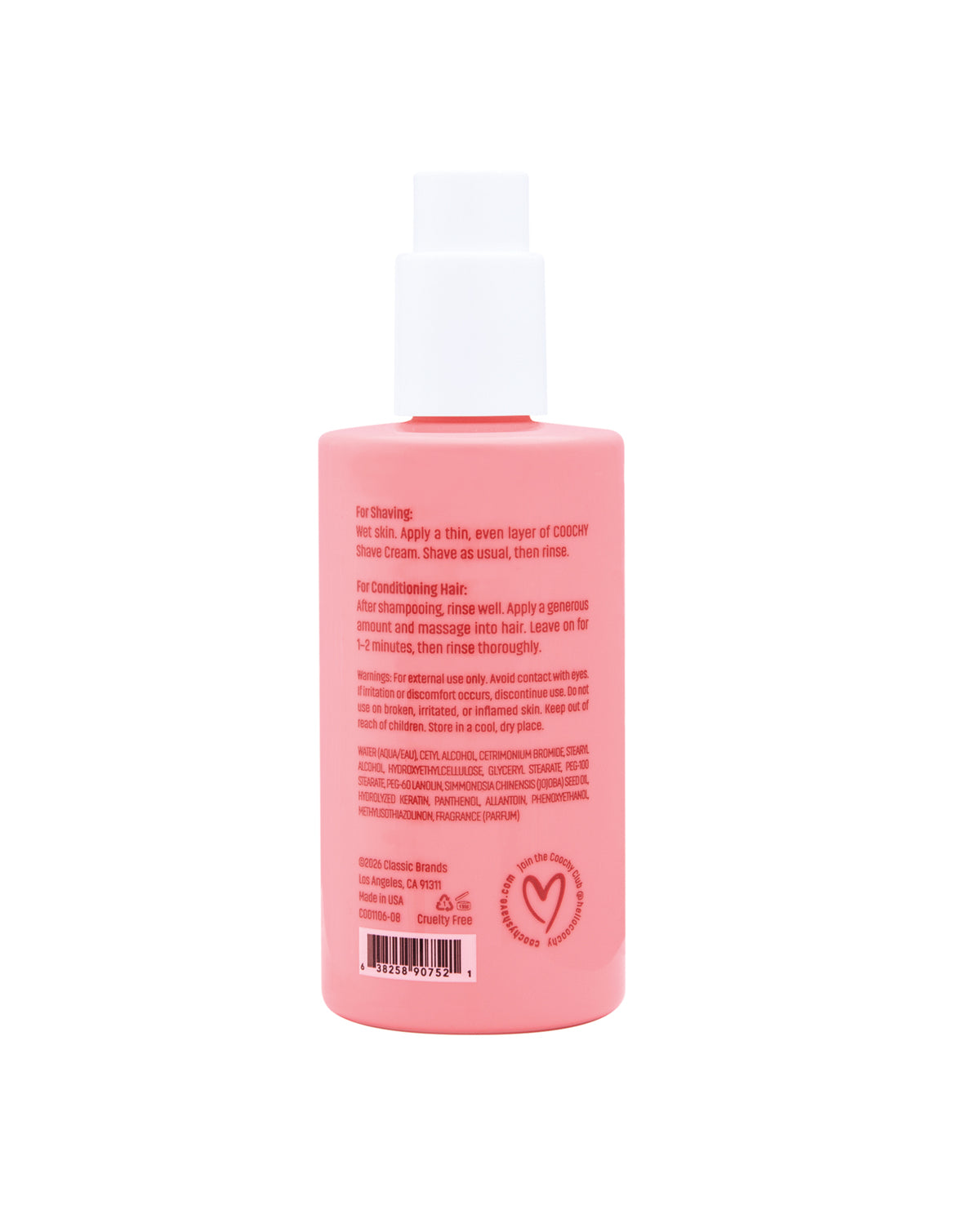 COOCHY Shave Cream - 8 oz Pear Berry by Coochy