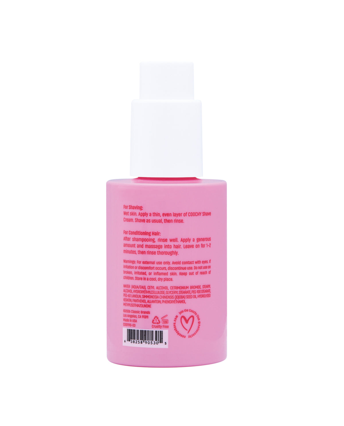 COOCHY Shave Cream - 3.4 oz Berry Bliss by Coochy