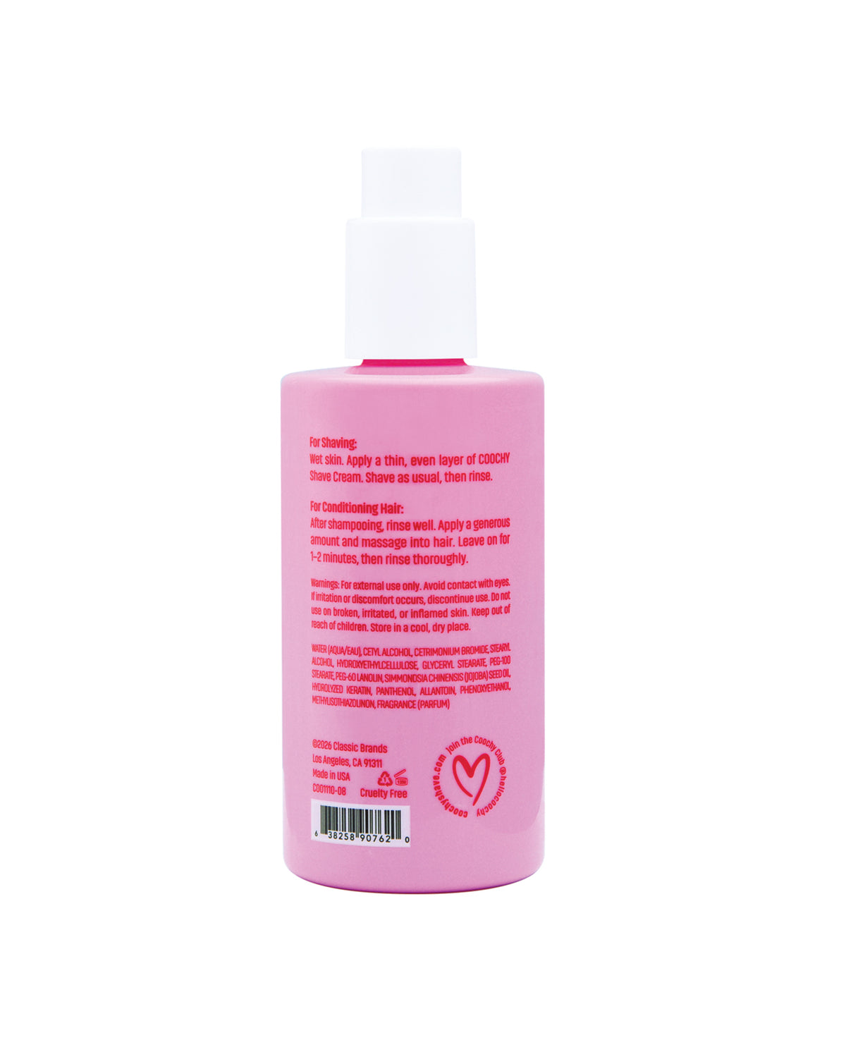 COOCHY Shave Cream - 8 oz Berry Bliss by Coochy