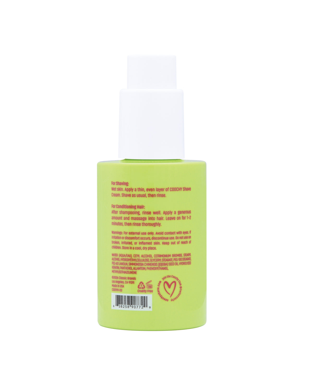 COOCHY Shave Cream - 3.4 oz Melon Madness by Coochy