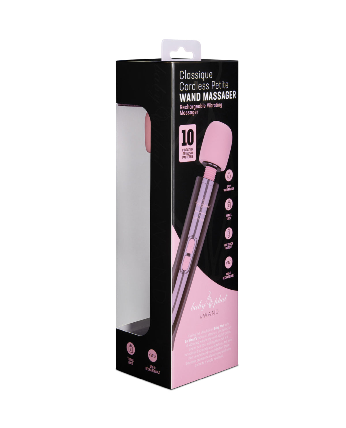 Le Wand Baby Phat Classique Cordless Petite Wand - Deep Purple by Le Wand