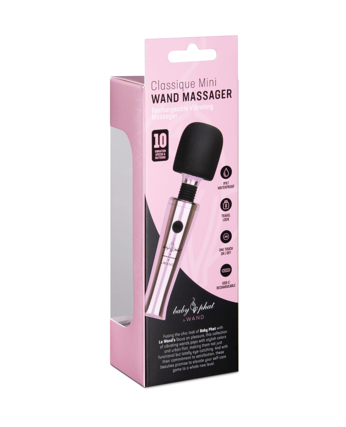 Le Wand Baby Phat Classique Mini Wand - Pink by Le Wand