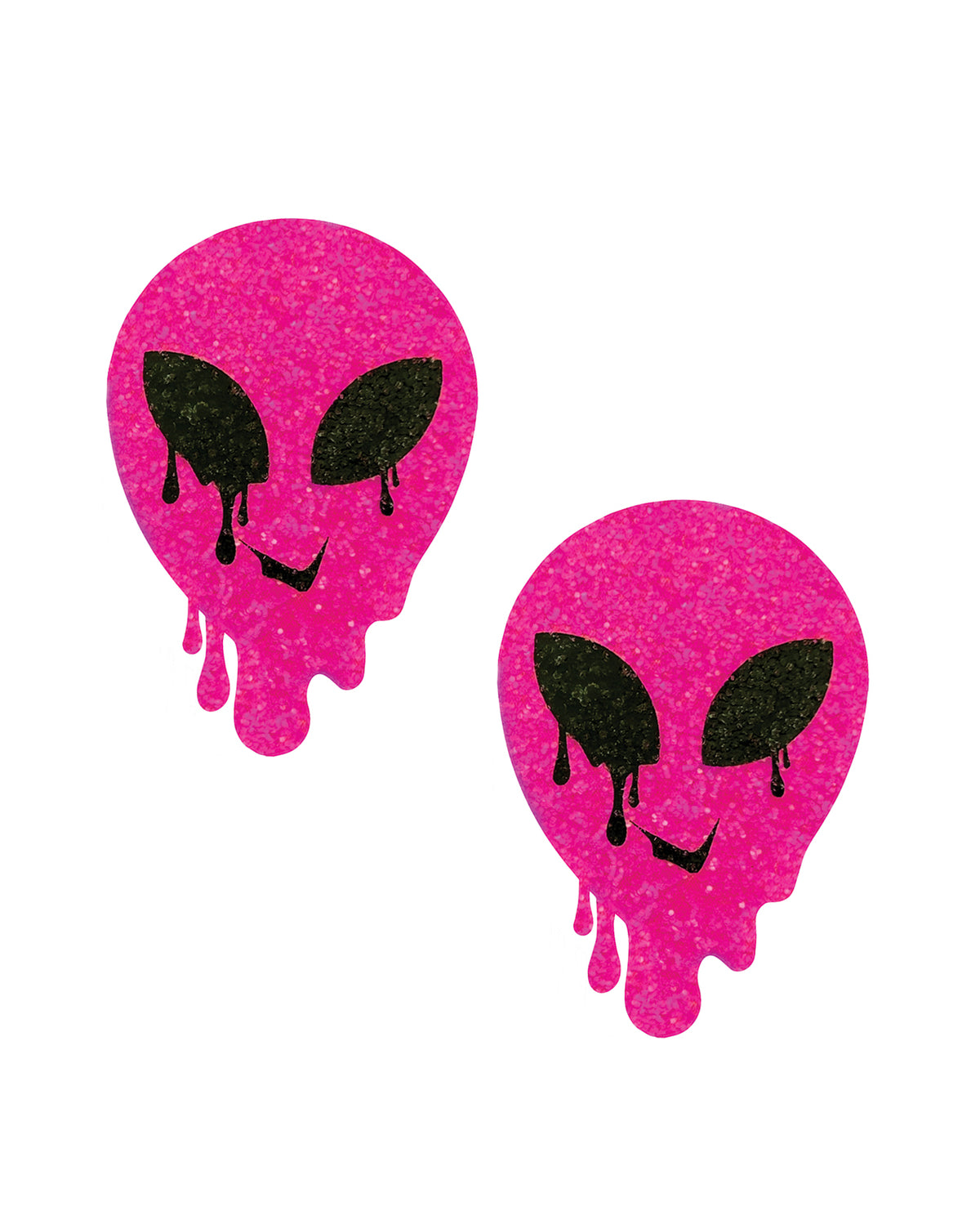 Neva Nude Super Sparkle Blacklight Melty Alien Pasties - Pink O/S by Neva Nude