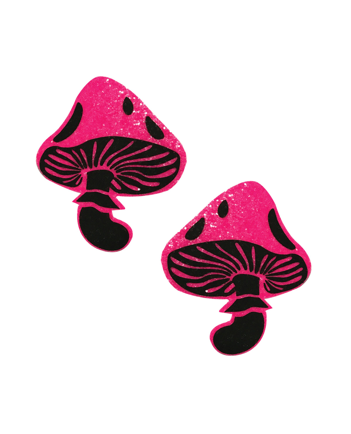 Neva Nude Super Sparkle Blacklight Toadstool Pasties - Pink O/S by Neva Nude