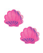 Neva Nude Iridescent Mermaid ShellPasties - Neon Pink O/S by Neva Nude