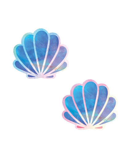 Neva Nude Sherbet Tie Dye UV Velvet Mermaid ShellPasties - Rainbow O/S by Neva Nude