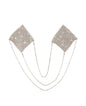 Neva Nude Chain Reaction Metal Mesh Jewel Reusable Pasties - Silver O/S by Neva Nude