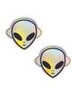 Neva Nude Kanye The Alien Super Holographic Pasties - Multicolor O/S by Neva Nude
