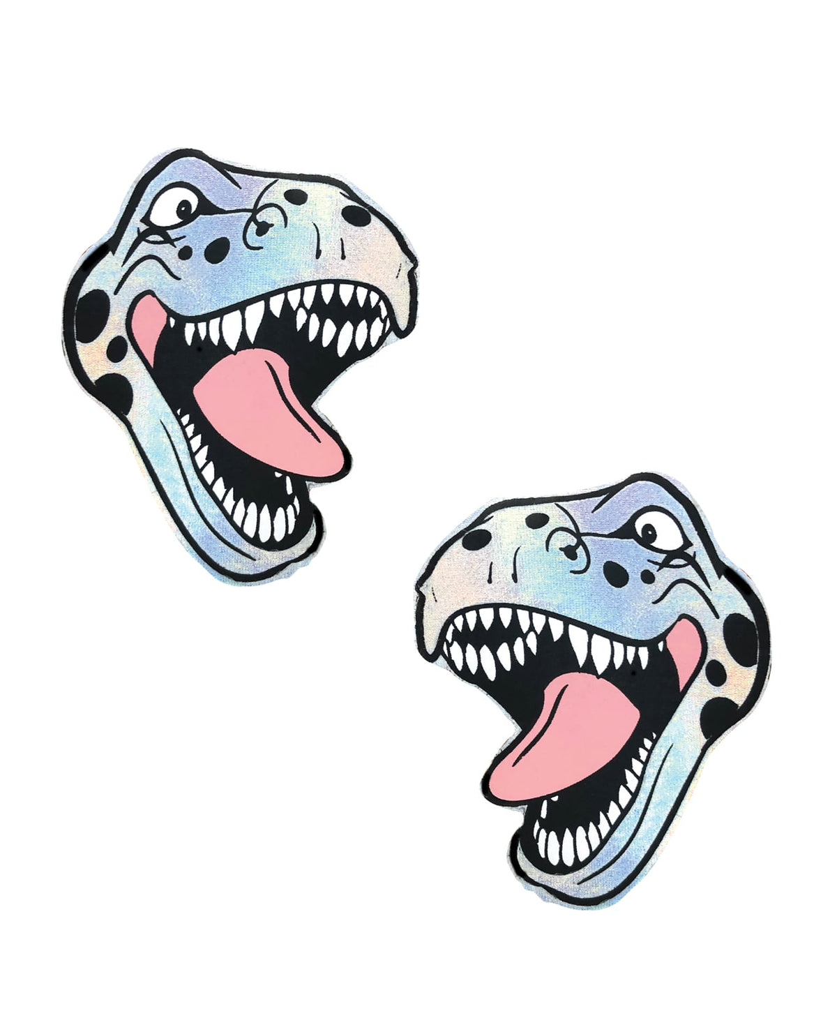 Neva Nude Holographic Dinosaur Pasties - Multicolor O/S by Neva Nude