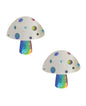 Neva Nude Holographic Glitter Shroom Pasties - Multicolor O/S by Neva Nude