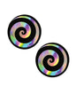 Neva Nude Holographic Spiral Glitter Pasties - Multicolor O/S by Neva Nude