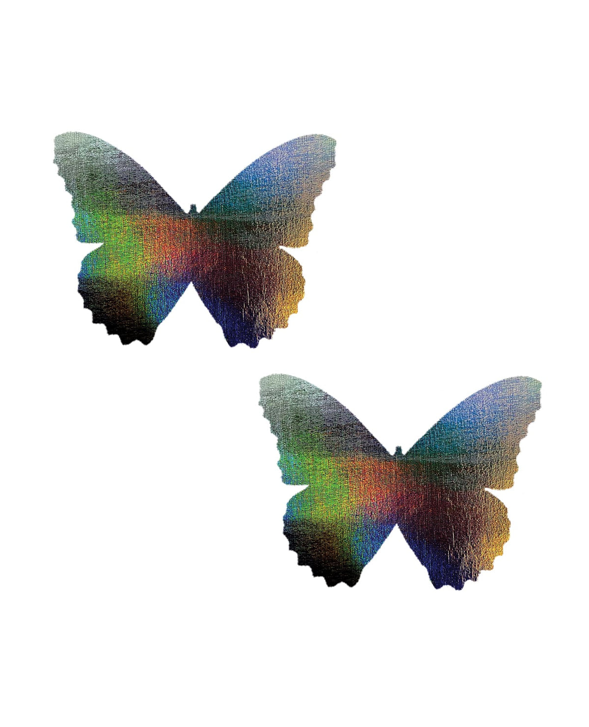 Neva Nude Dark Descent Holograhic Butterfly Nipztix Pasties - Rainbow O/S by Neva Nude