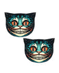 Neva Nude Alice Down the Rabbit Hole Cheshire Cat Glitter Pasties - Multicolor O/S by Neva Nude