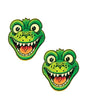 Neva Nude Cheeky Dino Glitter Pasties - Green O/S by Neva Nude