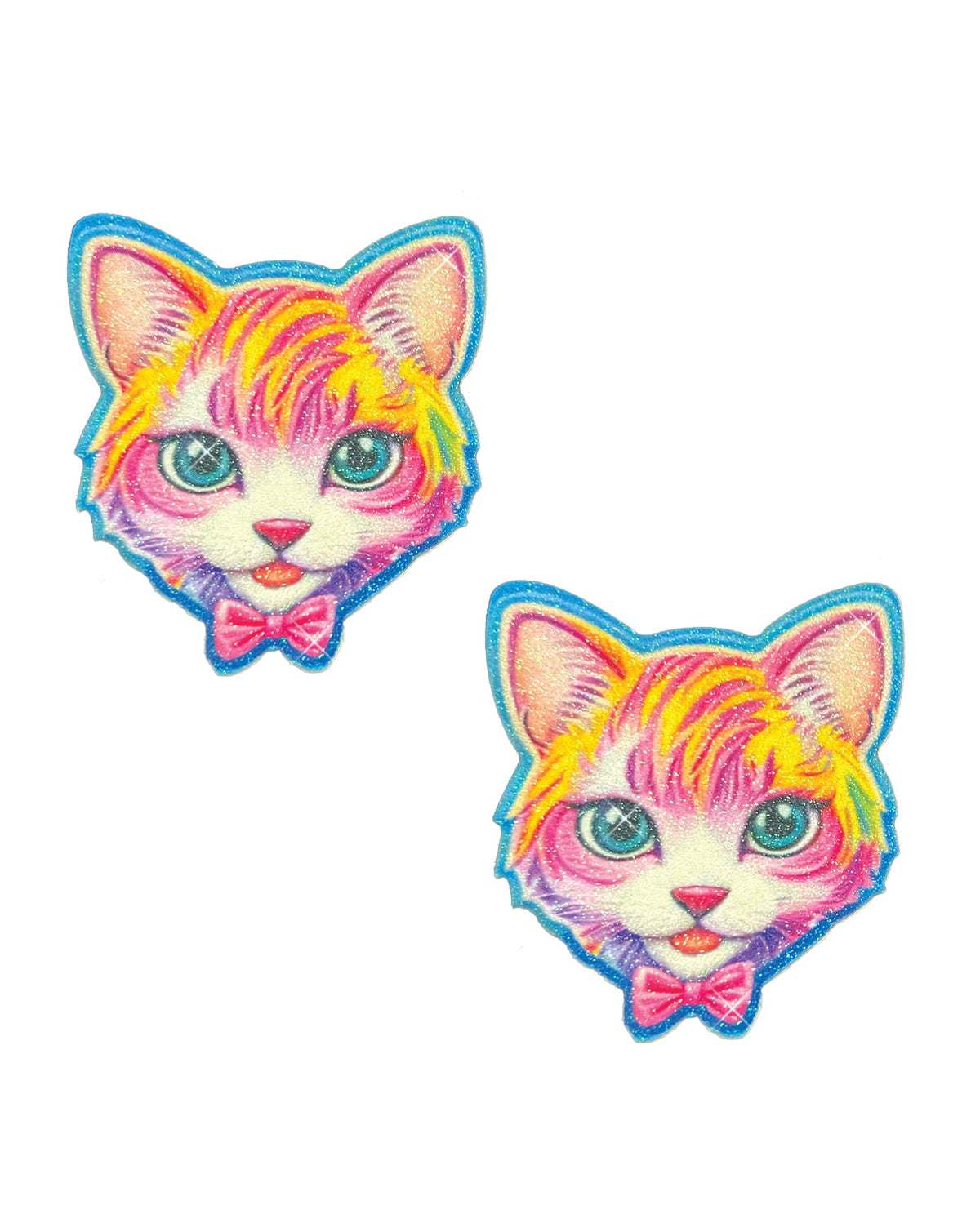 Neva Nude Glitter Purrfection Kitty Cat Pasties - Multicolor O/S by Neva Nude
