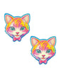 Neva Nude Glitter Purrfection Kitty Cat Pasties - Multicolor O/S by Neva Nude