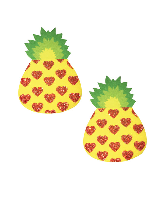 Neva Nude Pina Colada Glitter Pineapple Pasties - Multicolor O/S by Neva Nude
