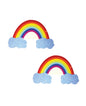 Neva Nude Rainbow Glitter Cloud Pasties - Multicolor O/S by Neva Nude