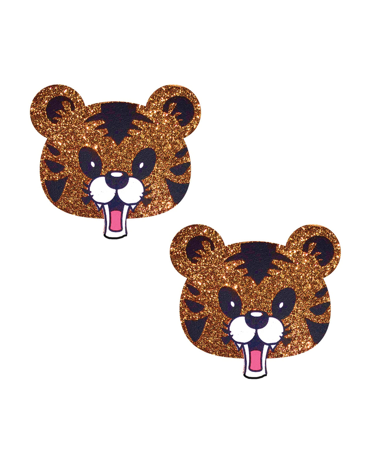 Neva Nude Tones The Tiger Glitter Nipztix Pasties - Multicolor O/S by Neva Nude