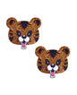 Neva Nude Tones The Tiger Glitter Nipztix Pasties - Multicolor O/S by Neva Nude