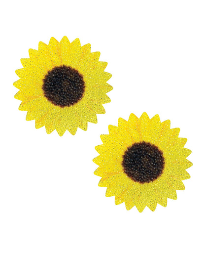 Neva Nude Freaking Awesome Seductive Sunflower Power Pasties - Yellow O/S by Neva Nude
