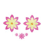 Neva Nude Petals of Sunshine Glitter Flower Pasties - Pink/Yellow O/S by Neva Nude