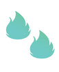Neva Nude Flirty Flame Pasties - Glow-in-the-Dark O/S by Neva Nude