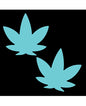 Neva Nude Weed Leaf Pasties - Glow-in-the-Dark O/S by Neva Nude