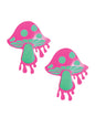 Neva Nude Melty Green Shroom Pasties - Neon Pink O/S by Neva Nude