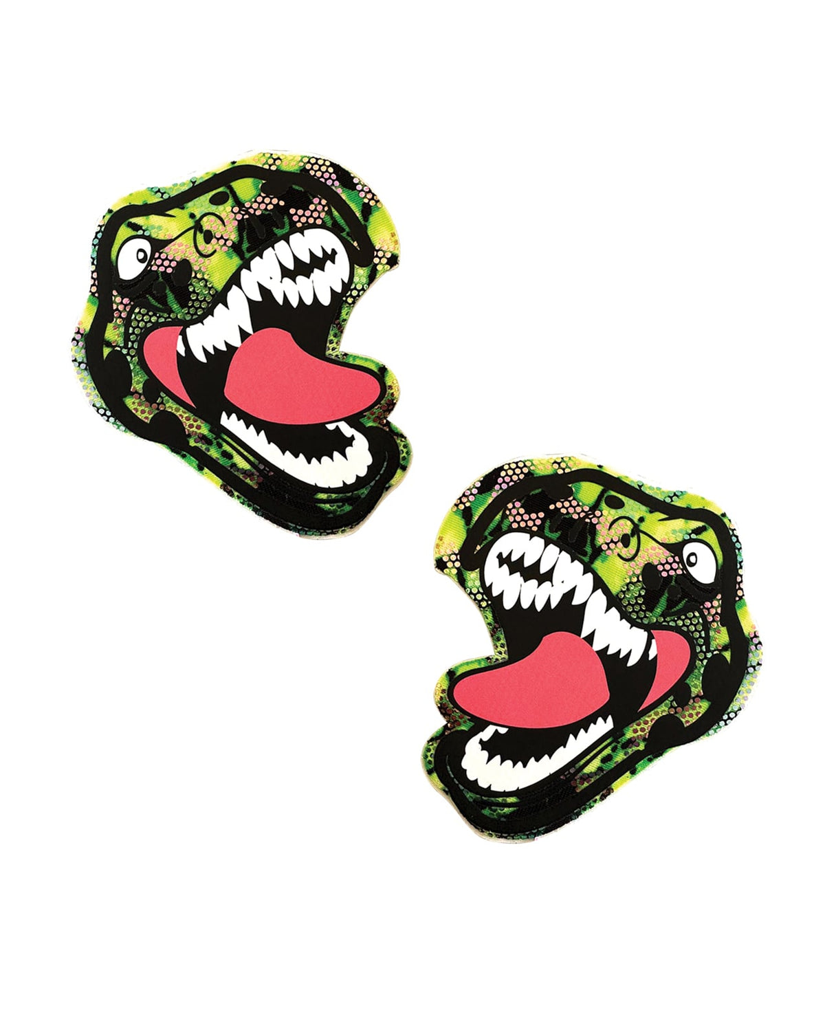 Neva Nude Blacklight Dinosaur Pasties - Green/Black O/S by Neva Nude