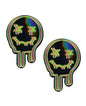 Neva Nude Super UV Trippy Face Neon Pasties - Multicolor O/S by Neva Nude
