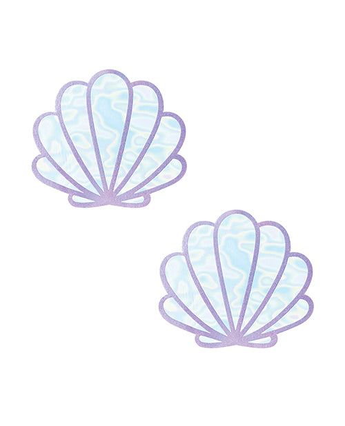 Neva Nude Shimmer Holographic Mermaid ShellPasties - Opal O/S by Neva Nude