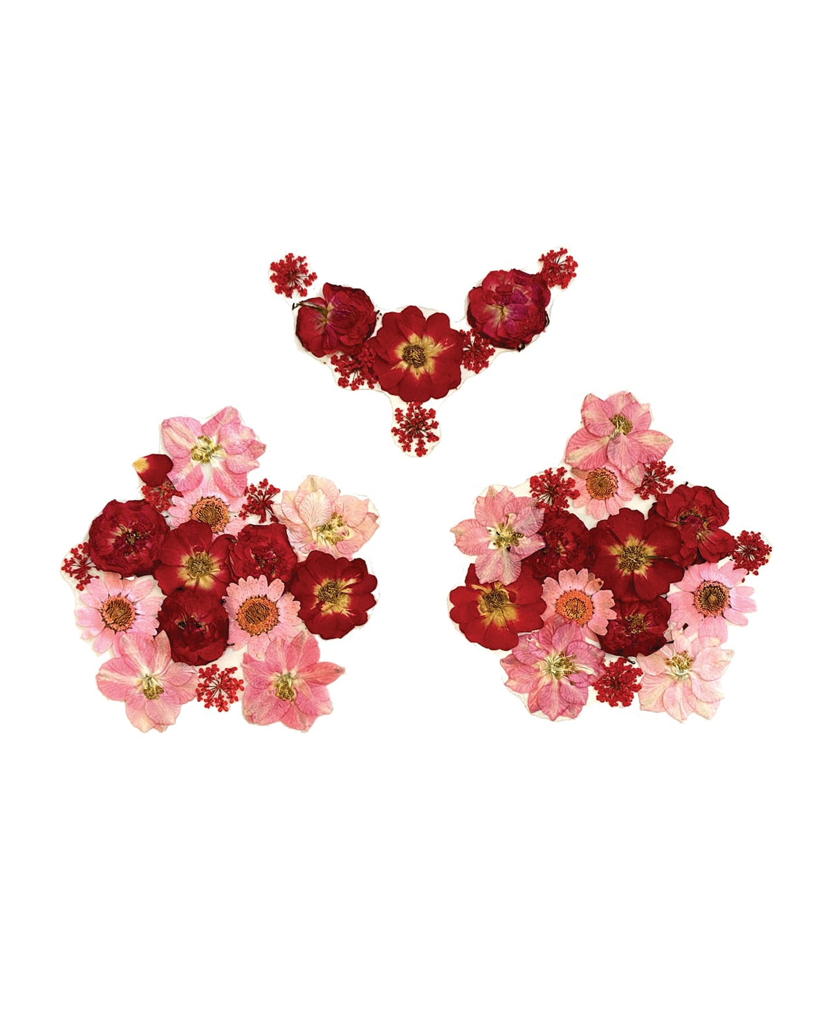 Neva Nude Harvest Moondancer Real Dried Pressed Flower Pasties - Red O/S by Neva Nude