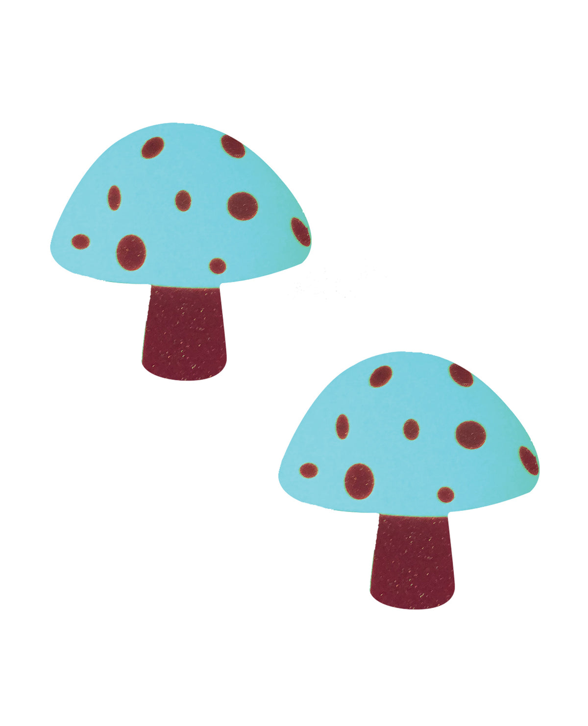 Neva Nude Glo Trippy Blacklight Shroom Pasties - Glow-in-the-Dark O/S by Neva Nude