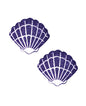 Neva Nude Glitter Mermaid Shell Pasties - Purple O/S by Neva Nude